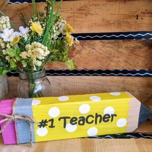 Teacher Gift | Teacher Appreciation Wood Pencil